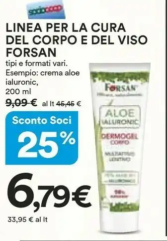 Coop Forsan Cura Del Corpo E Del Viso offerta