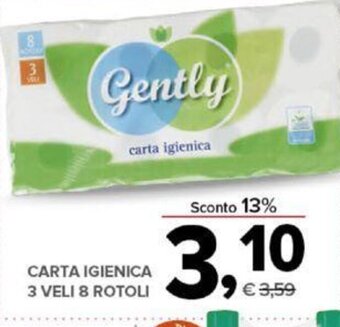 Todis Carta Igienica 3 veli 8 rotoli offerta