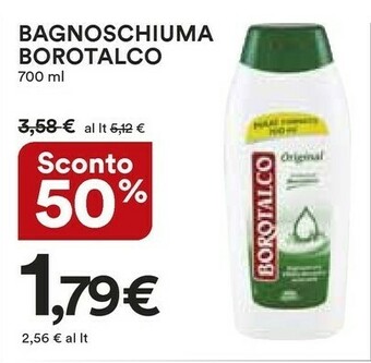 Coop Borotalco Bagnoschiuma offerta