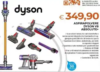 Todis Dyson V8 Absolute+Aspirapolvere offerta