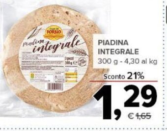 Todis Piadina Integrale 300 g offerta