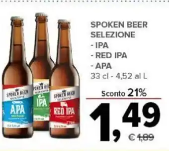 Spoken Beer Selezione IPA/Red IPA/APA 33 cl