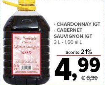Chardonnay IGT Cabernet Sauvignon IGT 3 l