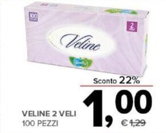 Veline 2 veli 100 pezzi