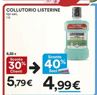 Coop Listerine Collutorio offerta