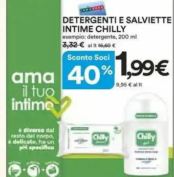 Coop Chilly Detergenti E Salviette Intime offerta