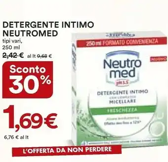 Coop Neutro Med Detergente Intimo 250 Ml offerta