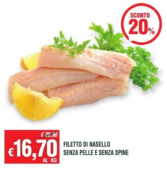 Filetto di Nasello Senza Pelle e Senza Spine