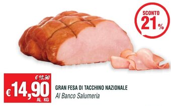 Banco Fresco Gran Fesa di tacchino Nazionale offerta