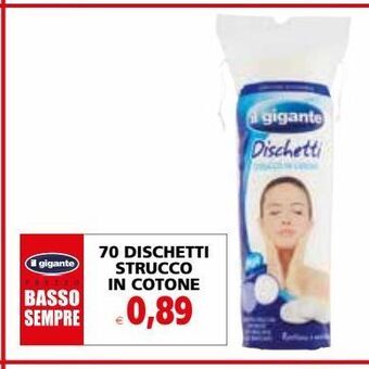 70 dischetti strucco in cotone