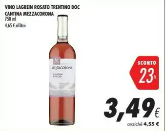 Coop Mezzacorona Cantina Vino Lagrein Rosato Trentino DOC offerta