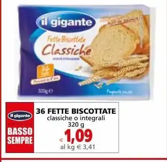 36 fette biscottate