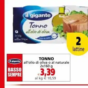All'olio di oliva o al naturale tonno