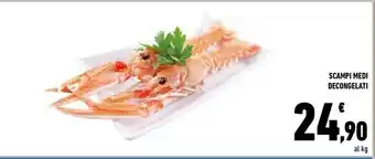 Conad Scampi Medi Decongelati offerta