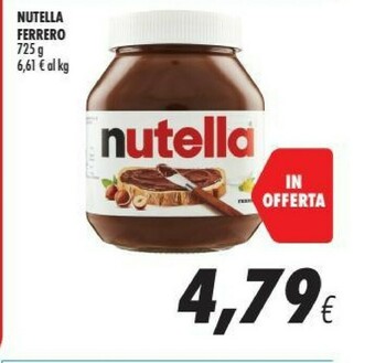 Coop Ferrero Nutella offerta