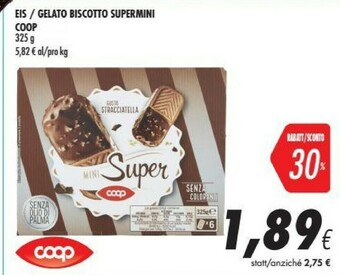 Coop Coop Gelato Biscotto Supermini offerta