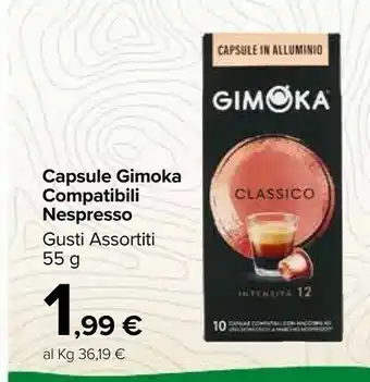 Carrefour Market Gimoka Capsule Compatibili Nespresso offerta