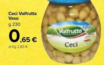 Carrefour Market Valfrutta Ceci Vaso 230 G offerta