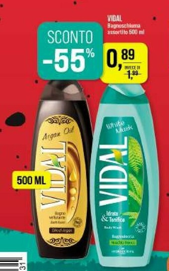 Caddy's Vidal Bagnoschiuma offerta