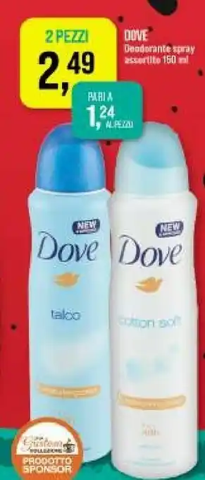 Caddy's Dove Deodorante Spray offerta
