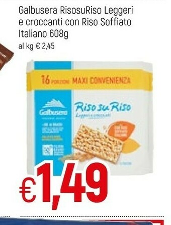 Famila Galbusera Risosuriso Leggeri E Croccanti Con Riso Soffiato Italiano offerta