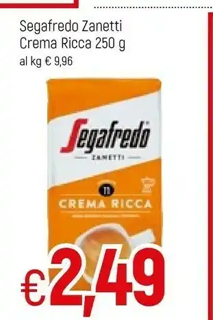 Famila Segafredo Zanetti Crema Ricca offerta