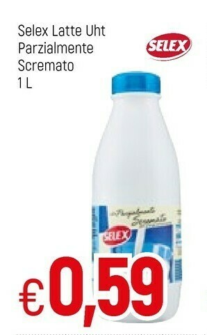 Famila Selex Latte Parzialmente Scremato A Lunga Conservazione 1000 G(ml) offerta