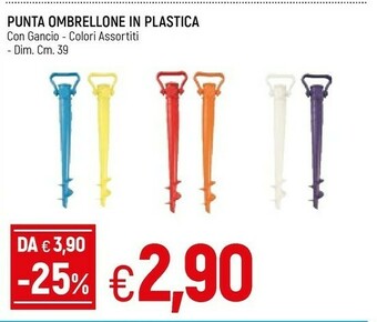 Famila Punta Ombrellone In Plastica offerta