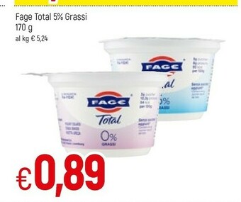 Famila Fage Total 5% 170 G(ml) offerta