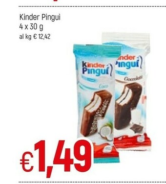Famila Kinder Pinguì Cocco 120 G(ml) offerta