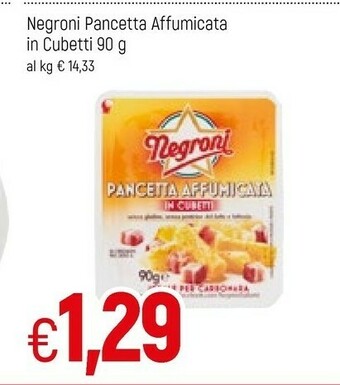 Famila Negroni Negroni - Pancetta Affumicata in Cubetti 90 g(ml) offerta