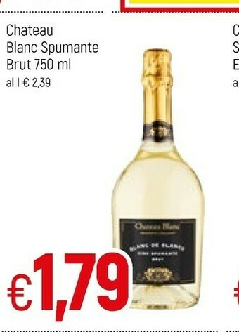Famila Brut Chateau Blanc Spumante 750 Ml offerta