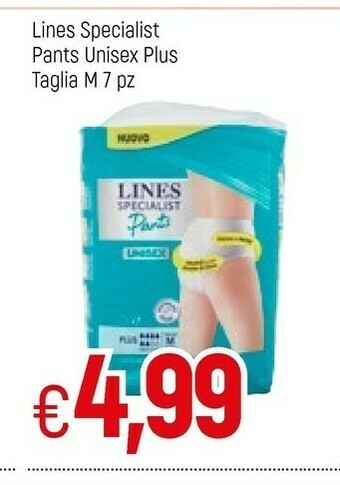 Famila Lines Specialist Pants Unisex Plus Taglia M 7 Pz offerta
