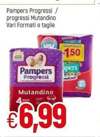 Famila Pampers Progressi Sensitive, 168 Pz offerta