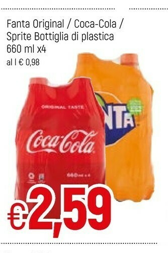Famila Coca-Cola - Fanta Zero 660 G(ml) offerta