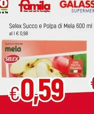Famila Selex Succo E Polpa Di Mela offerta