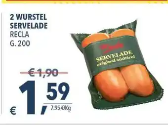 A&O 2 Wurstel Servelade Recla 200 g offerta