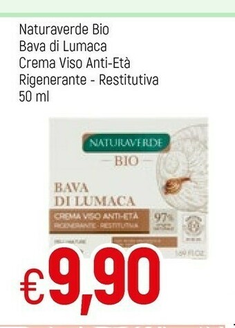 Famila Naturaverde Bio Bava Di Lumaca Crema Viso Anti-eta Rigenerante-restitutiva offerta