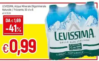 Famila Levissima Acqua Minerale Naturale 500 G(ml) offerta