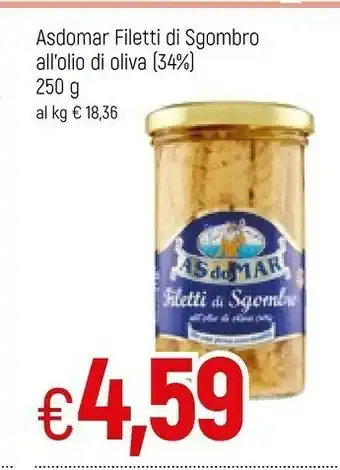 Famila Asdomar Filetti Di Sgombro All'Olio Di Oliva offerta