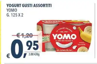 A&O Yomo Yogurt Gusti Assortiti 125 g x 2 offerta