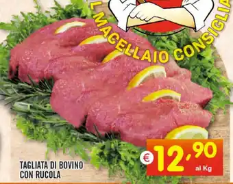 Tagliata di Bovino con Rucola