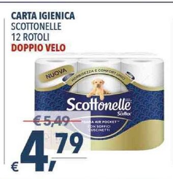 A&O Carta Igienica Scottonelle 12 Rotoli Doppio Velo offerta