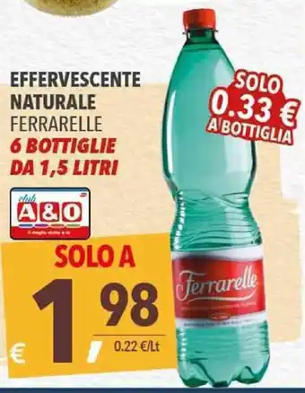 Effervescente Naturale Ferrarelle 6 Bottiglie Da 1,5 Litri