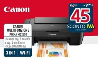 Canon Multifunzione Pixma MG2550