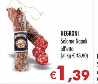 Negroni Salame Napoli all'etto