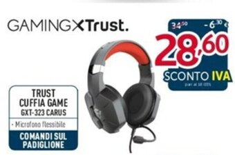 Trust Cuffia Game GXT-323 Carus