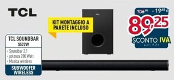 Elettrosintesi TCL Soundbar S522W offerta