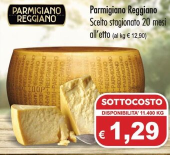 Parmigiano Reggiano Scelto stagionato 20 mesi all'etto