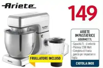 Ariete Impastatrice Gourmet 7L